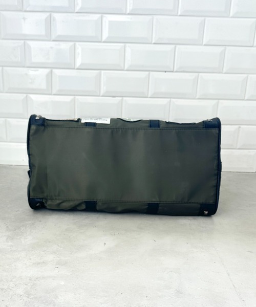 ボストンバッグ 「大容量」ワッペンスタッズデザインボストンバッグ