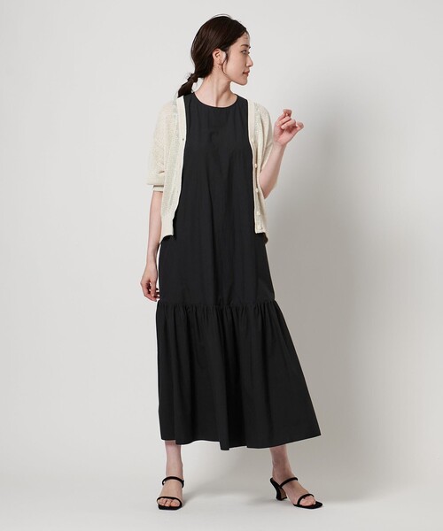 完売 ユナイテッドアローズ ボートネック マキシティアードワンピース UNITED ARROWS（ユナイテッドアローズ）の「ボートネック マキシ