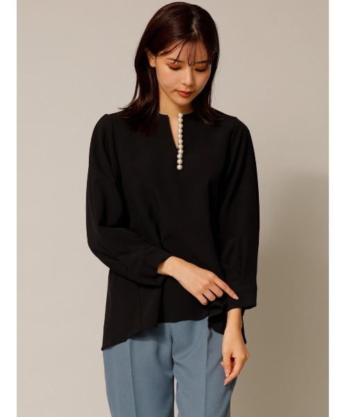 「TONAL」 長袖カットソー 38 ブラック レディース TONAL 「TONAL」 長袖カットソー 38 ブラック レディース