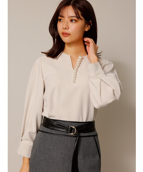 「TONAL」 長袖カットソー 38 ブラック レディース TONAL 「TONAL」 長袖ブラウス 38 ブラック レディース