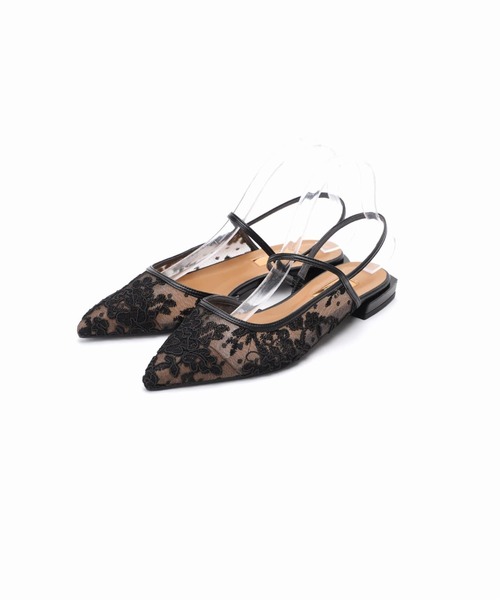 Le Talon GRISE シューズ GRISEポインテッドコンビストラップ