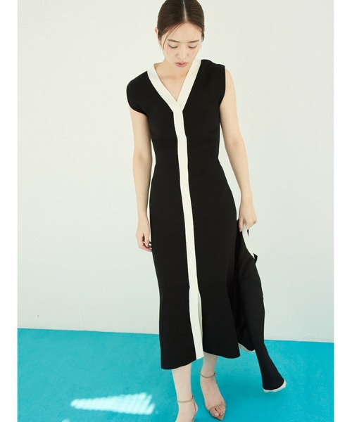 SNIDEL（スナイデル） ニットワンピース ONE SIZE ネイビー レディース