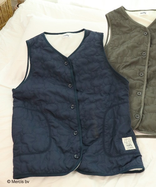 Miffy（ミッフィー） ベスト ジレ キルティングベスト レディース