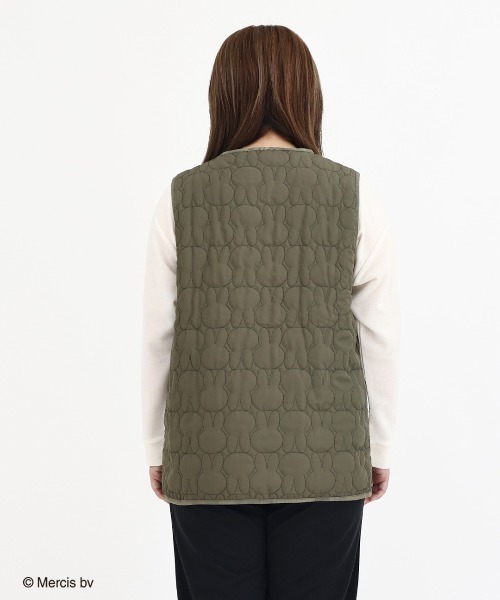 Miffy（ミッフィー） ベスト ジレ キルティングベスト レディース