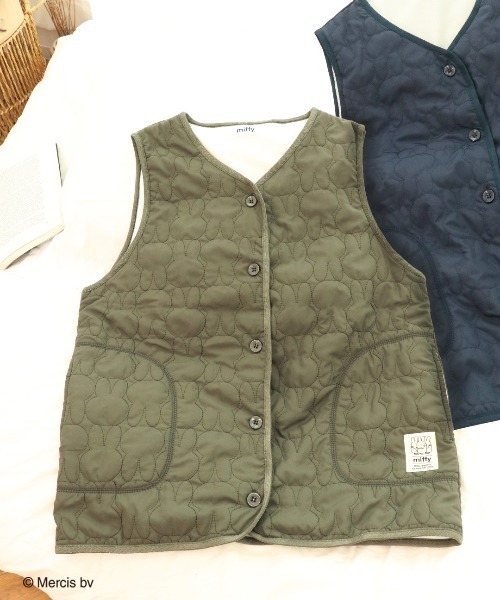 Miffy（ミッフィー） ベスト ジレ キルティングベスト レディース