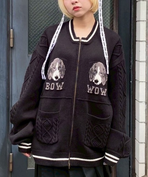 Candy Stripper アウター黒 Candy Stripper（キャンディーストリッパー） ブルゾン アウター