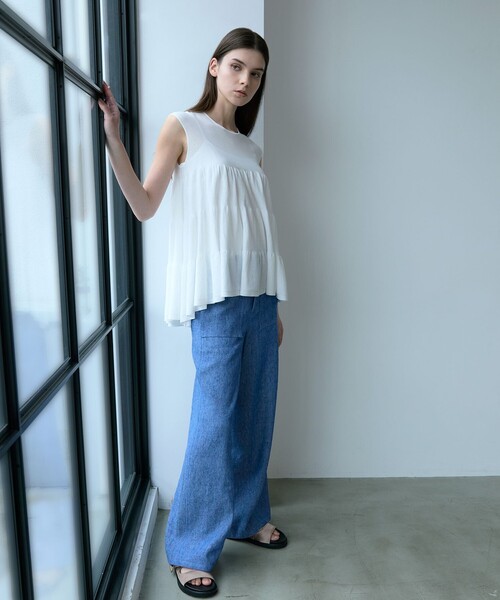 EPOCA（エポカ） tシャツ コットンファイン ノースリーブニットプル