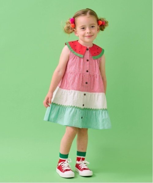 babycheer ワンピース スイカワンピース キッズ 子供服 女の子