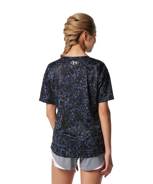 「UNDER ARMOUR」 半袖Tシャツ S ブラック レディース