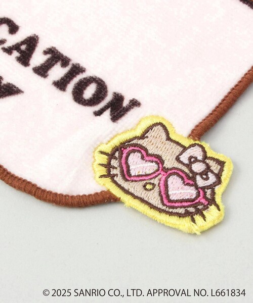 212 KITCHEN STORE 日焼けハローキティ 刺繍ハンドタオル BL