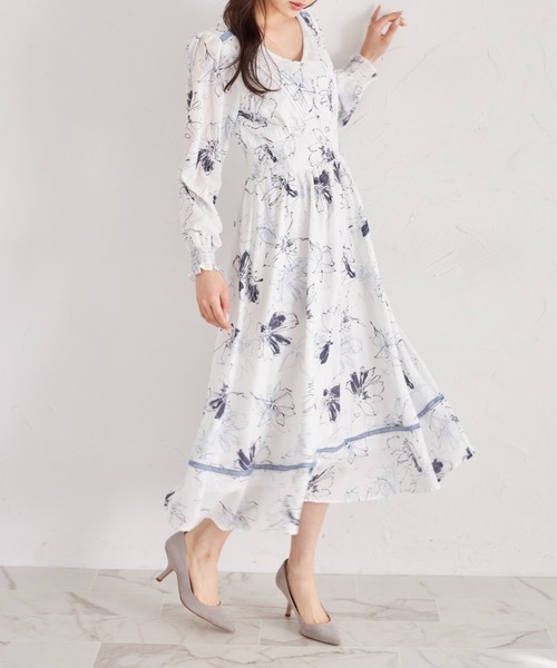 「tocco closet」 長袖ワンピース M ブラック レディース_画像2