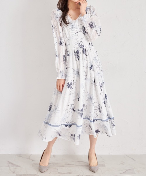 「tocco closet」 長袖ワンピース M ブラック レディース_画像4