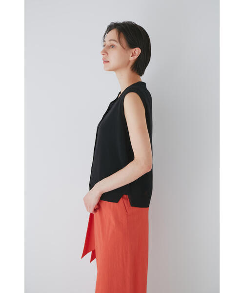 「human woman」 ニットベスト MEDIUM ホワイト レディース