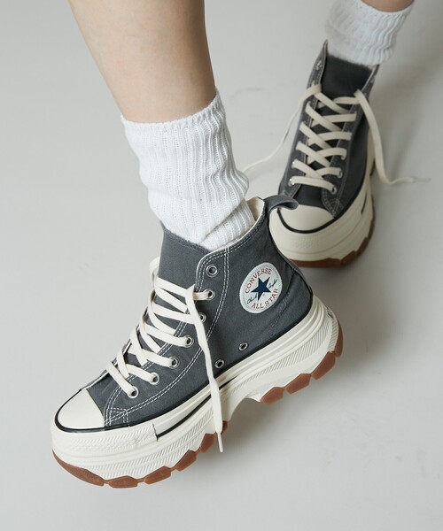 【CONVERSE】AS TREKWAVE FADEDCANVAS HI L GRAY 国内発送 ALL STAR Ⓡ TREKWAVE HI / オールスター Ⓡ トレックウエーブ