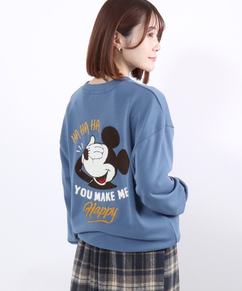 Disney（ディズニー） トレーナー スウェット キャラクタープリント
