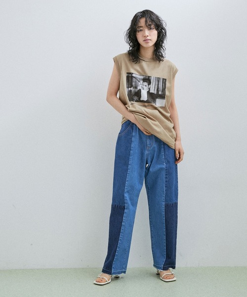 「JANE SMITH / JOHN SMITH」 ノースリーブトップス S ホワイト レディース_画像5