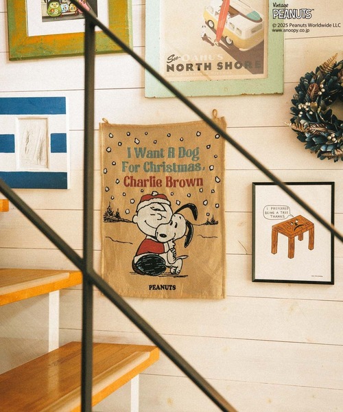 PEANUTS インテリア 「PEANUTS×BAYFLOW」タペストリーS2025X'mas