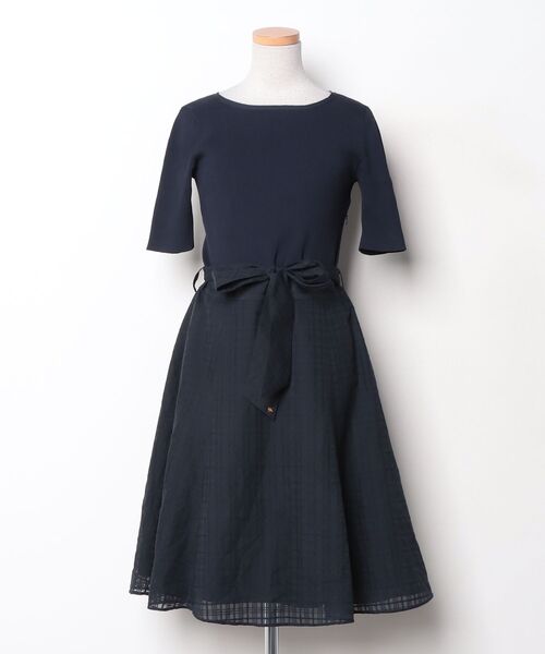 新品未使用　BLUE LABEL CRESTBRIDGE 半袖ワンピース 38 BLUE LABEL CRESTBRIDGE（ブルーレーベルクレストブリッジ） 半袖