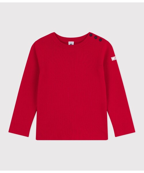 PETIT BATEAU - 編み物 ティーシャツ 編み物ティーシャツ キッズ 小わっぱ服 セーター-子ども服、シューズ-ベビー、キッズ、マタニティ