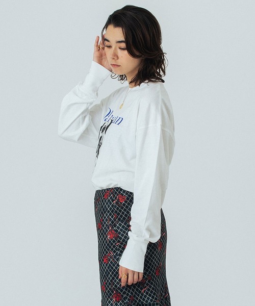 ローズバッド（ROSE BUD）/CREOLME/DOG GRAPHIC L/S TEE ROSE BUD（ローズバッド） tシャツ (CREOLME)DOG GRAPHIC L/S TEE