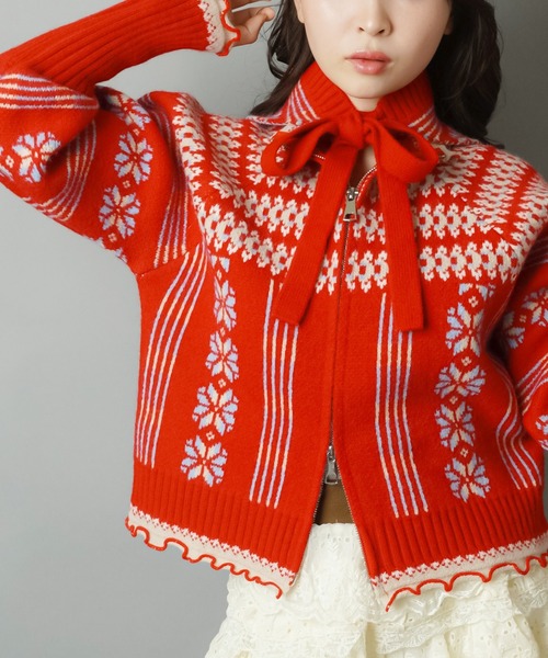 SPINNS（スピンズ） カーディガン NEO森ガールの冬支度レトロニット