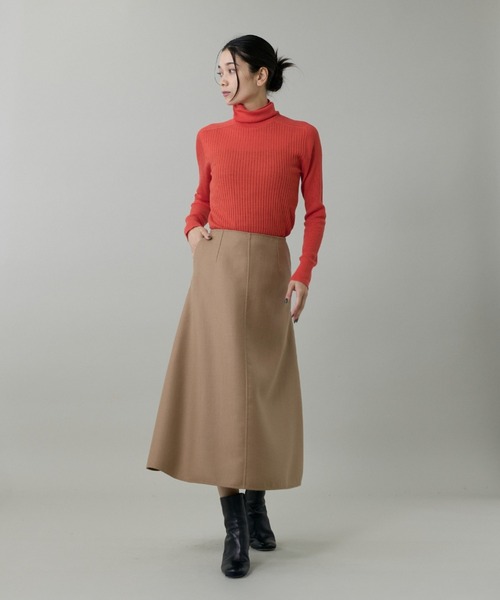 INED（イネド） ニット セーター ホールガーメント リブタートルニット