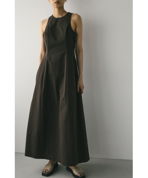 「STYLEMIXER」 ノースリーブワンピース SMALL ブラウン レディース_画像2