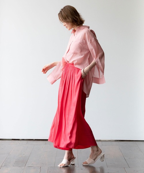 「DOUX ARCHIVES」 イージーパンツ FREE チャコールグレー レディース_画像5