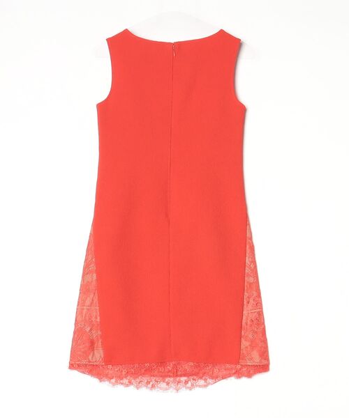 「Tadashi Shoji 」 ノースリーブワンピース 0 レッド レディースの画像