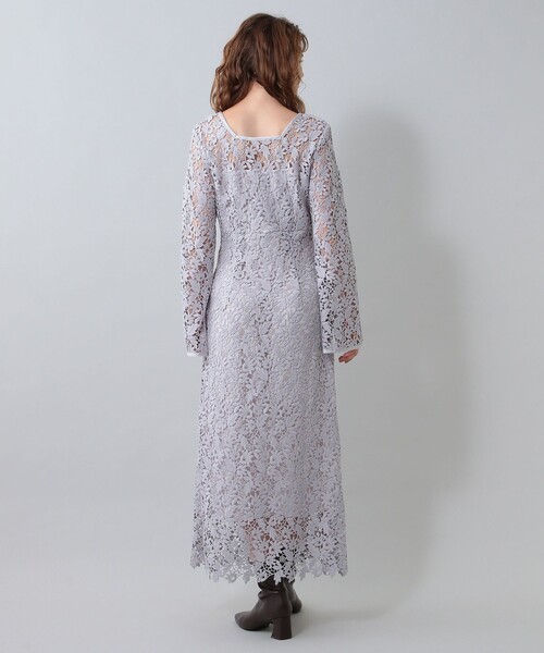 「ME COUTURE」 長袖ワンピース 0 ベージュ レディース_画像5