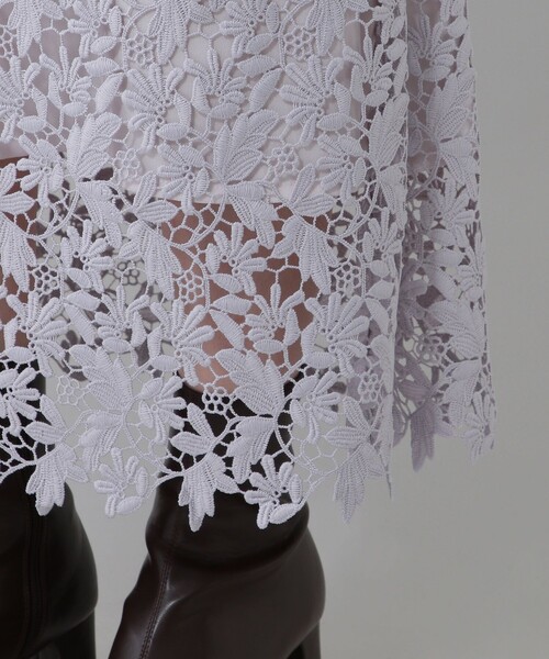 「ME COUTURE」 長袖ワンピース 0 ベージュ レディース_画像6