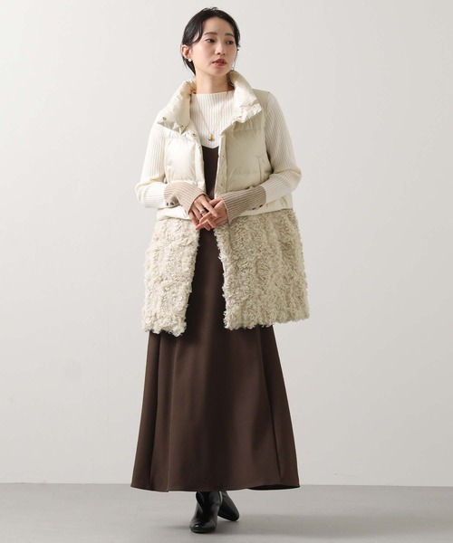 Risley ダウンベスト ベスト 裾2WAYダウンベスト レディース