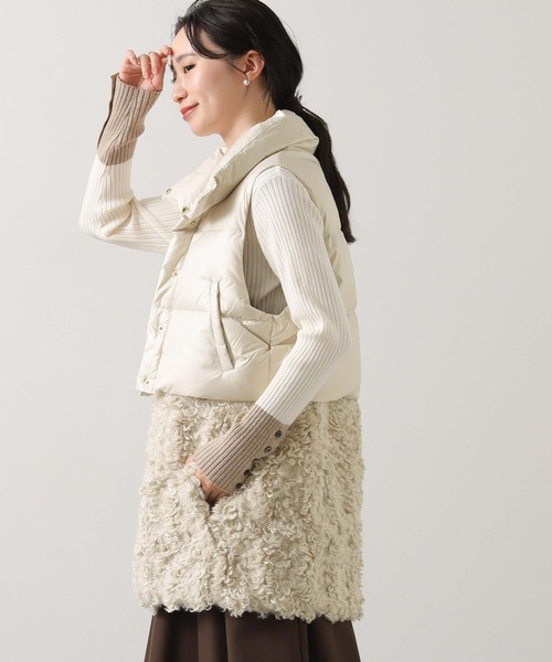 Risley ダウンベスト ベスト 裾2WAYダウンベスト レディース