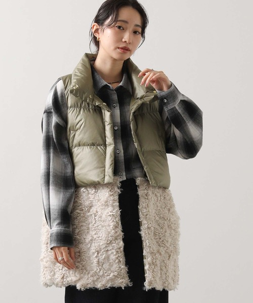 Risley ダウンベスト ベスト 裾2WAYダウンベスト レディース