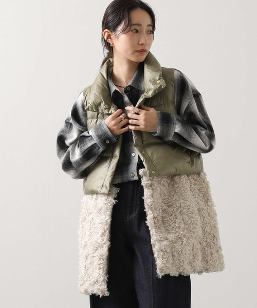 Risley ダウンベスト ベスト 裾2WAYダウンベスト レディース