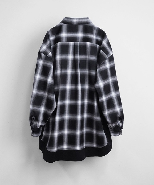 SeeSew シャツ 「UNISEX」SOLID CHECK OVER SHIRTS/ソリッドチェック
