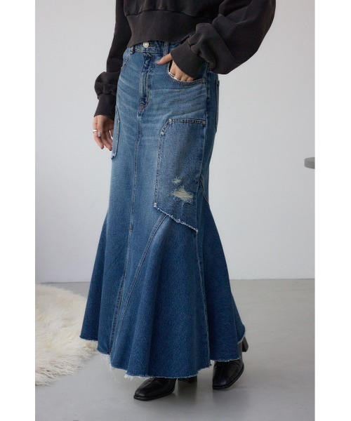 AZUL BY MOUSSY（アズールバイマウジー） デニムスカート AZUL DENIM