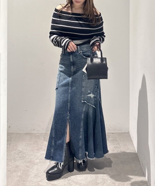 AZUL BY MOUSSY（アズールバイマウジー） デニムスカート 「サイズ