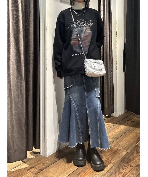 AZUL BY MOUSSY（アズールバイマウジー） デニムスカート 「サイズ