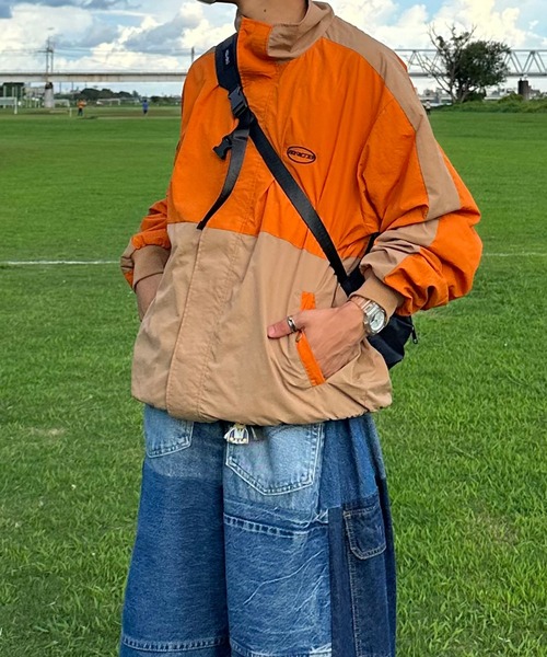 「Snap club」 ナイロンブルゾン L ブルー レディース_画像6