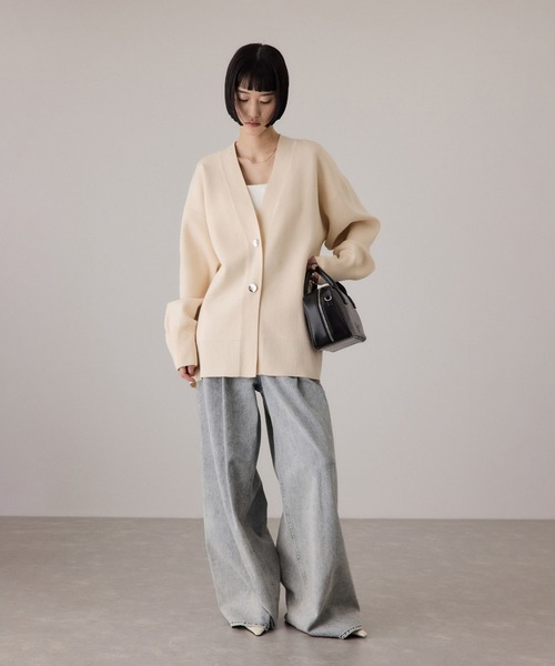 ADAM ET ROPE'（アダムエロペ） カーディガン 「サステナブル」マルチ