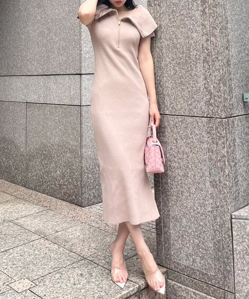 ROYAL PARTY（ロイヤルパーティー） ニットワンピース FREE ピンク