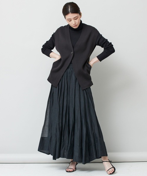 「Curensology」 ニットベスト FREE グレー レディース_画像4