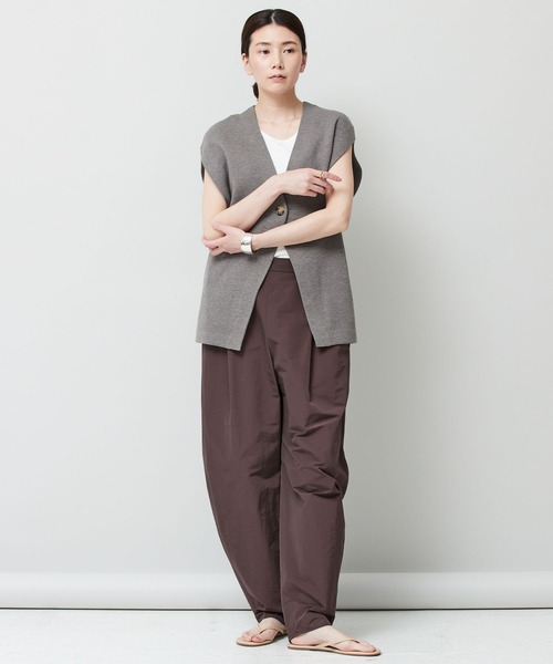 「Curensology」 ニットベスト FREE グレー レディース_画像6