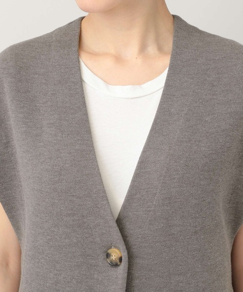 「Curensology」 ニットベスト FREE グレー レディース_画像10