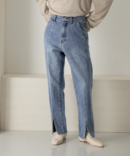 [KBF] Denim брюки 38 голубой женский 