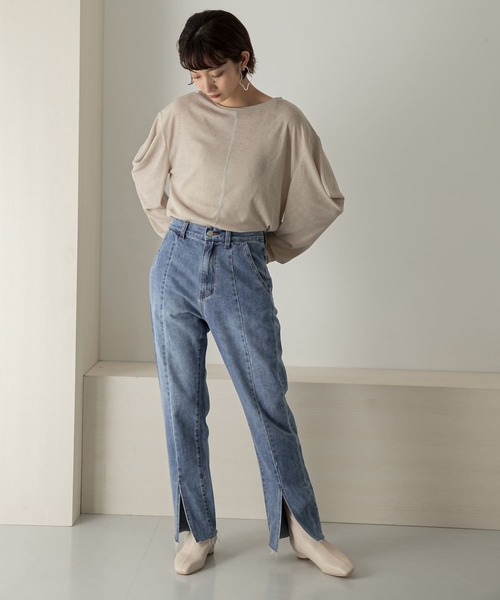 [KBF] Denim брюки 38 голубой женский 