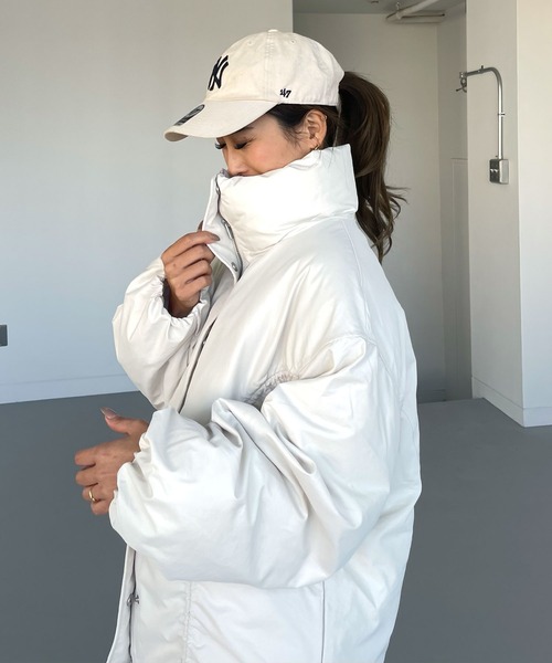 CHERI since1985 ブルゾン アウター ミドル丈フロントドロストギャザー CHERI since1985 ブルゾン アウター ミドル丈フロントドロストギャザー