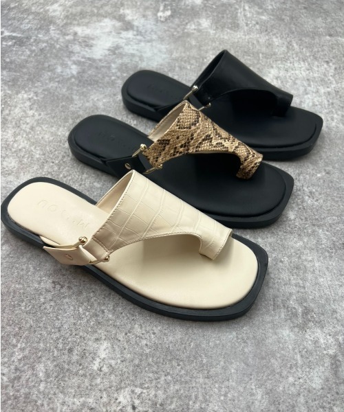 「Piedi Nudi」 フラットサンダル L アイボリー レディース_画像6