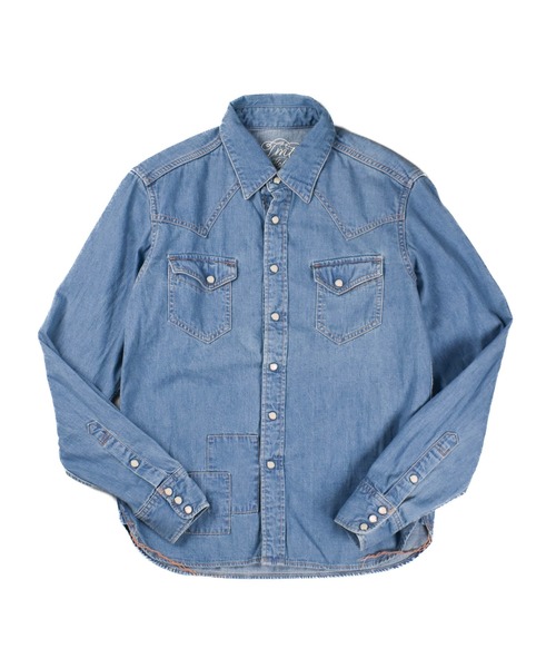 アユニTMT denim shirt TMT シャツ 「TMT/ティーエムティー」DENIM WESTEN SHIRTS メンズ